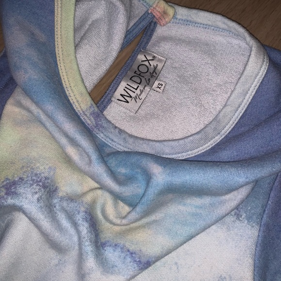 WILDFOX FRENCH TERRY OCEAN WAVE PRINT COZY ROMPER XS URBAN OUTFITTERS - Picture 7 of 10